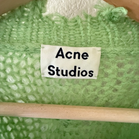 Acne Studios Green Mohair  Size: 170/84A (approx. S/M) Made in Italy - Picture 7 of 11
